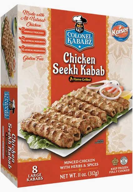 COLONEL KABAB Chicken Seekh Kabab FP 16 PCS