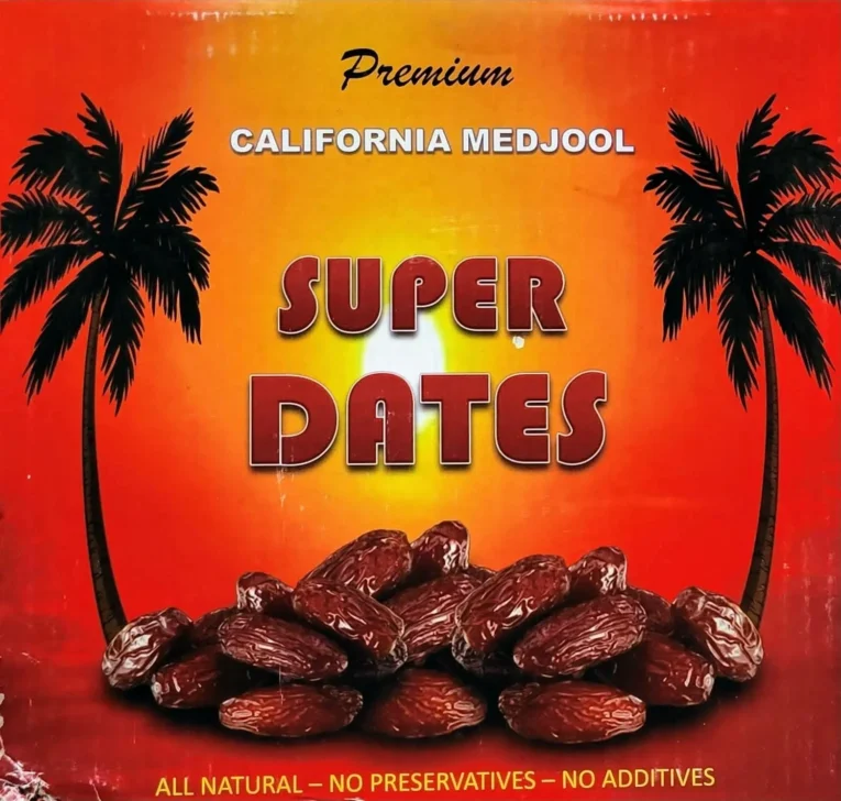 SUPER Medjool Dates 4 LB (RED BOX)