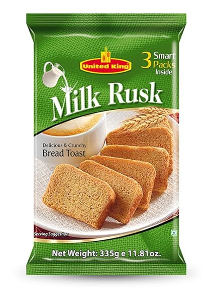 UNITED KING Milky Rusk 350 gm