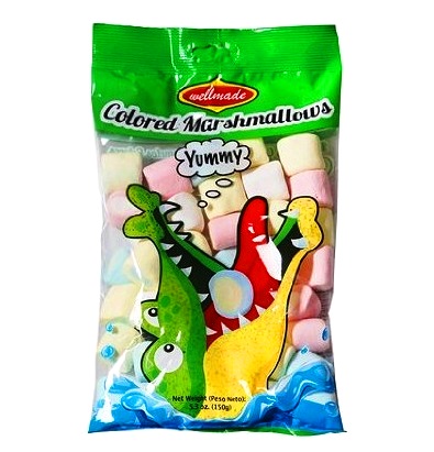 WELLMADE Colored Marshmallows 5.3 oz