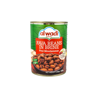 AL WADI Chili Fava Beans in Brine 14 oz