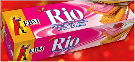 EBM RIO Strawberry Vanila Biscuits 117 g